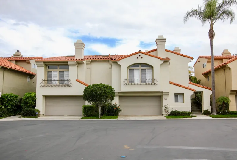 Enclosed garages at Ventana in La Jolla, California.