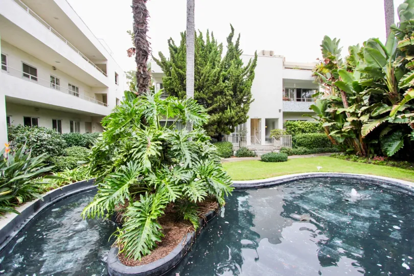 A Beautiful Pool view of the Villa Del Lido Community in La Jolla, California