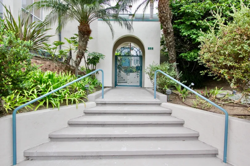 Beautifully designed stair way with gusty air blown trees of Wind N Sea.