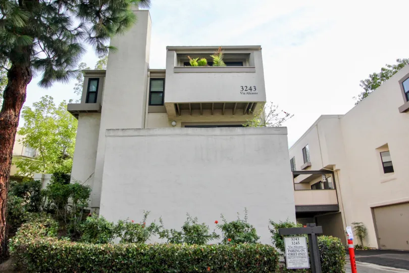 Three story home with enclosed patio inside Woodlands West I in La Jolla CA