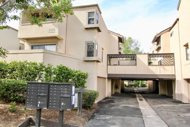 Postal box is at the entrance of the Woodlands West I Apartments