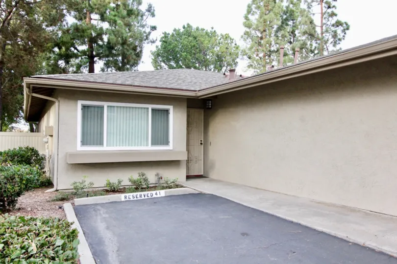 The space for the car parking in the villa mentioned with paint is RESERVED 41