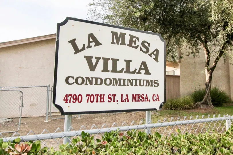 ALT="La Mesa Villa Condos Community at La Mesa in California"
