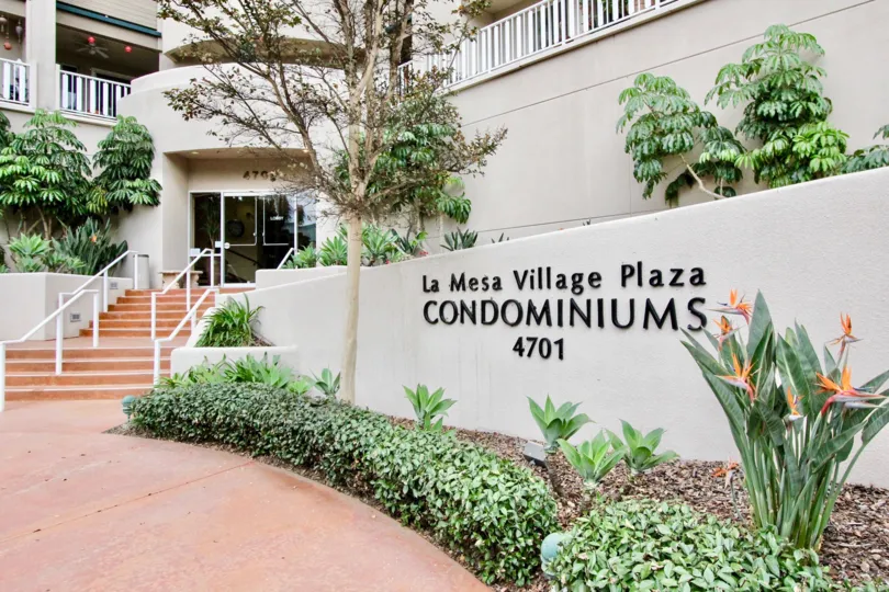 ALT="La Mesa Village Plaza Community at La Mesa in California"