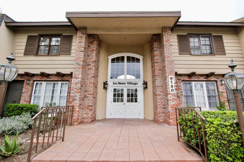 THE 8150 BUILDING IN THE LA MESA VILLAGE WITH THE PLANTS, VILLAGES, BULP
