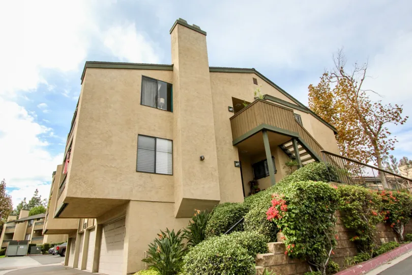 The Parkway Manor with steps and lots of small plants