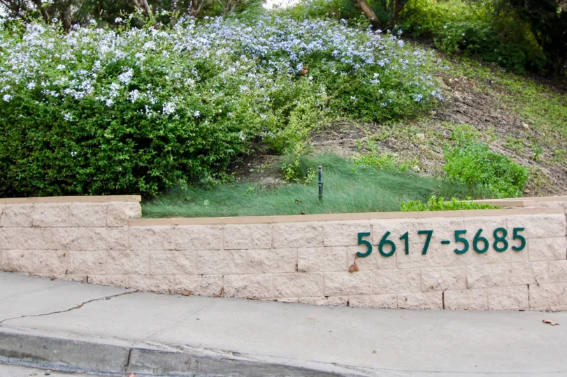 A sunny day in Smoke Tree with beautiful garden and street