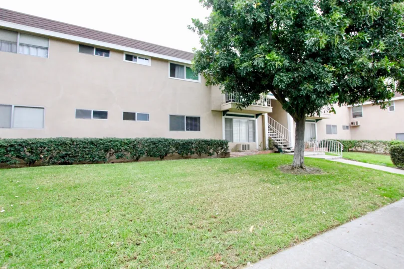 Westwood Village beige two-story building with lawn La Mesa California