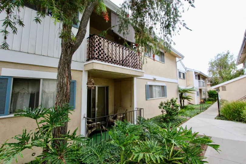 Williamsburg Square La Mesa California house with green garden