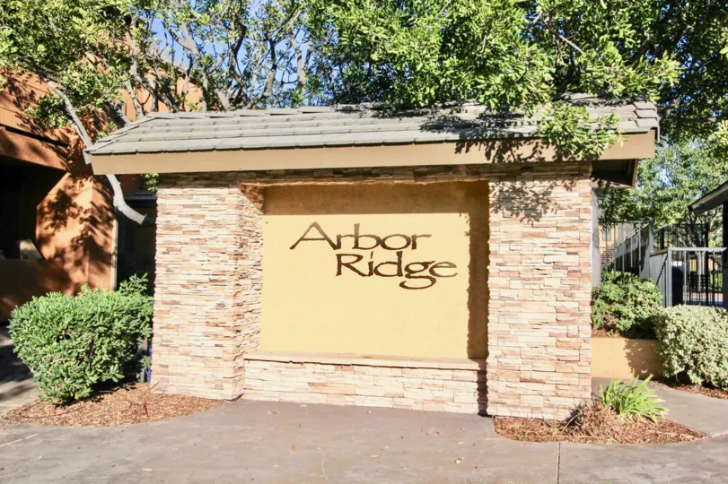 Arbor Ridge's entrance signage is as beautiful as the community it'self. Mira Mesa, California