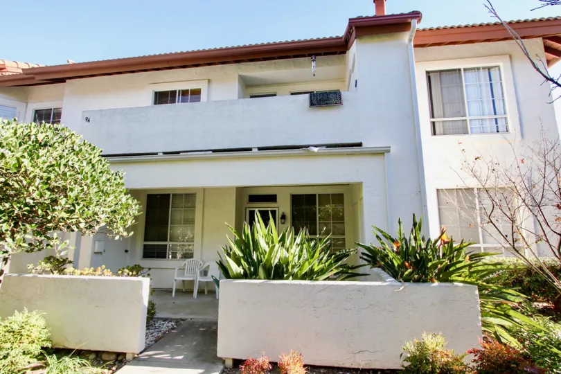 The Buildings of Canyon Bluffs Community Never Lack Greenery, Mira Mesa, California