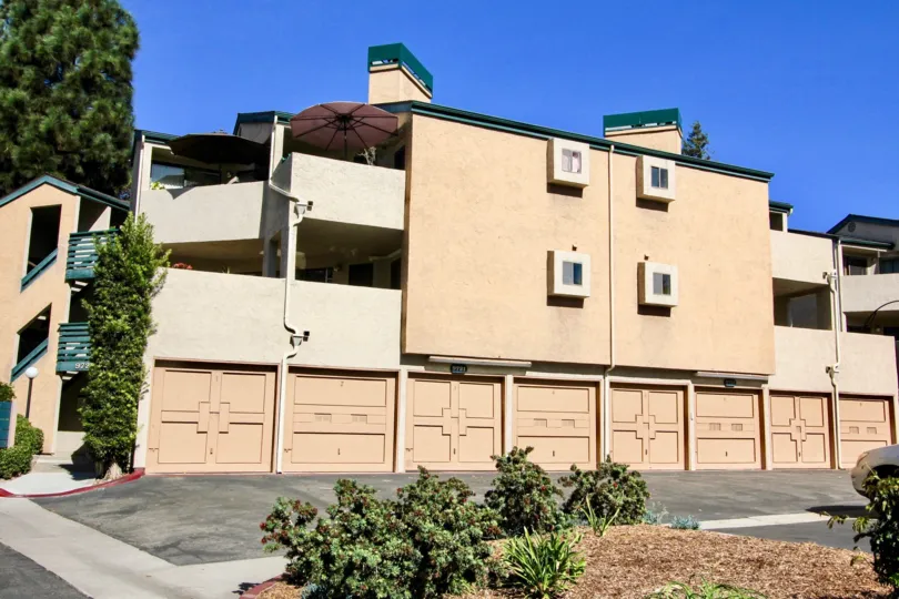 Creekside Community Apartments:Garages  Mira Mesa California