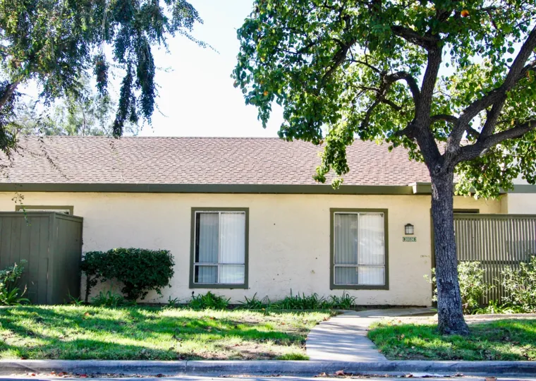 Single story housing at Mesa Village in Mira Mesa California