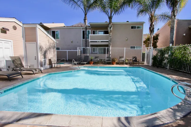 Beautiful villas with swimming pool in front in Mirabella Point of Mira Mesa City