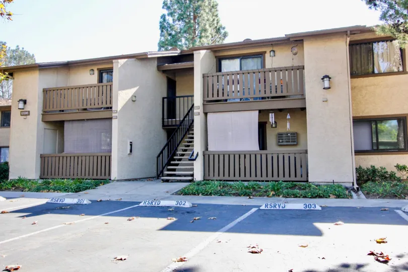 Parking space in front of Quail Creek community, Mira Mesa, CA