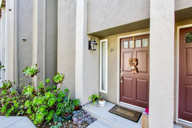 Front entrance door or Windsor Park community, Mira Mesa, CA
