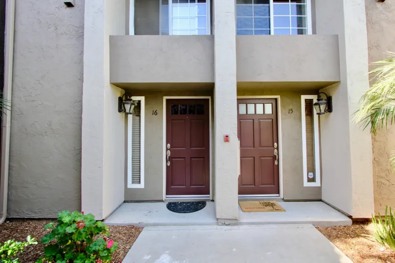Front entry gate with passage in Windsor Park Community, Mira Mesa, CA