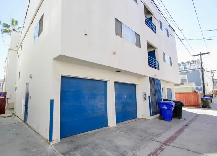 Tucked under garages at 734 Ensenada Court in Mission Beach, California.
