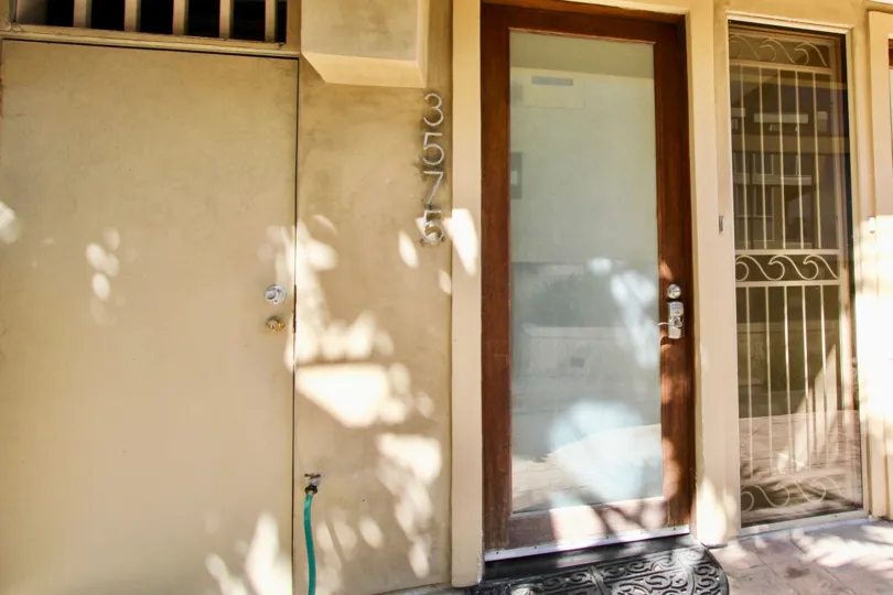 The Front door for apartment 3575 at Carmel Villas.
