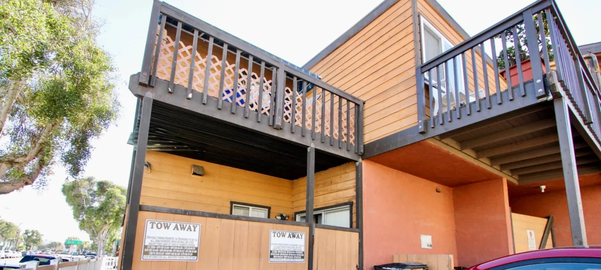 Private balconies at Casa Deal in Mission Beach, California