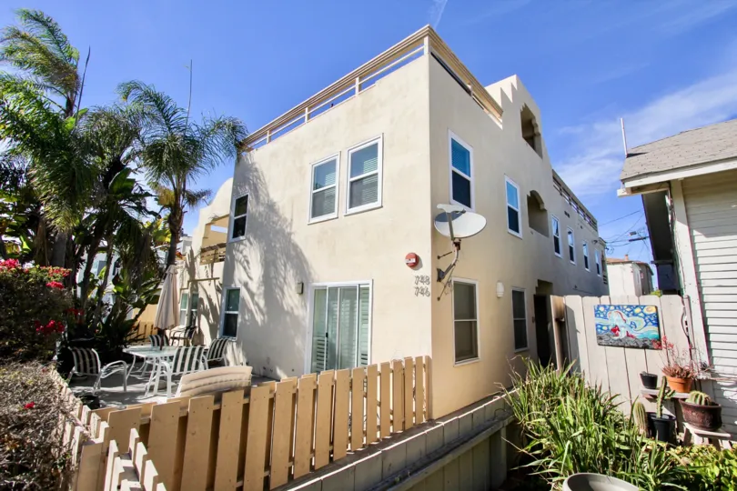 A city home in Mission Beach California in the community of Isthmus Condos.