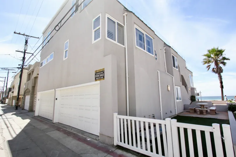 A garage in the Ocean Front One community of Mission Beach, California