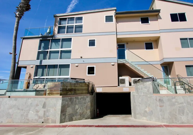 A beautiful day to sit and lounge on the deck at the San Juan Condominiums in Mission Beach, California.