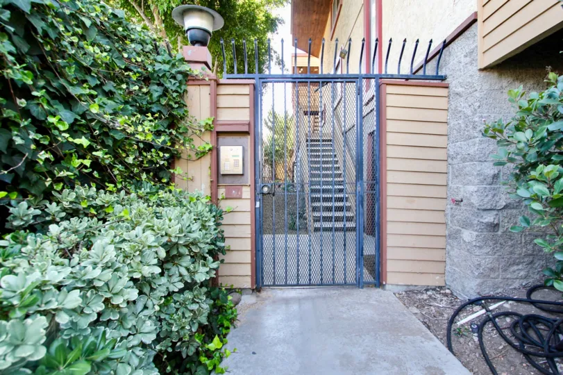 Front Gate and intercom at 4055 Falcon in Mission Hills, CA