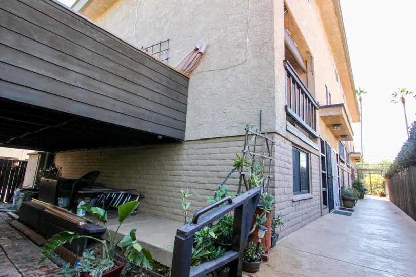 A serene but cluttered alleyway in the West Walnut community of Mission Hills