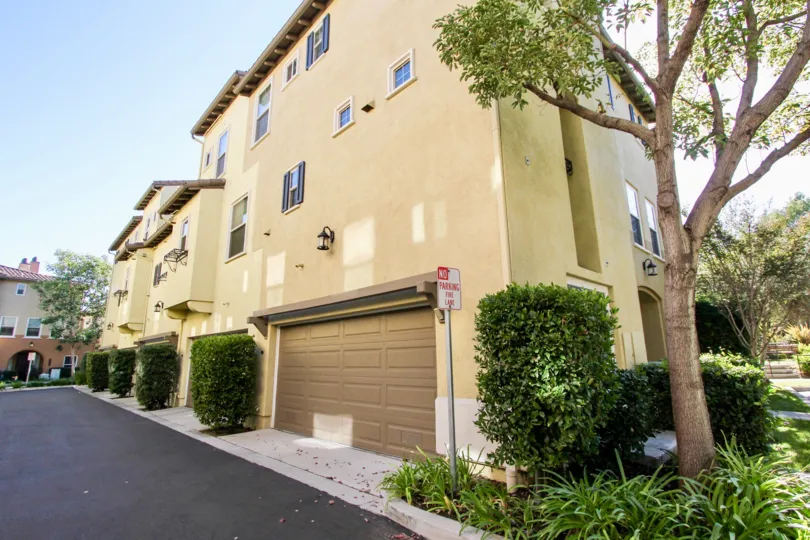 View of Stucco Building From Driveway in Bridges at Escala