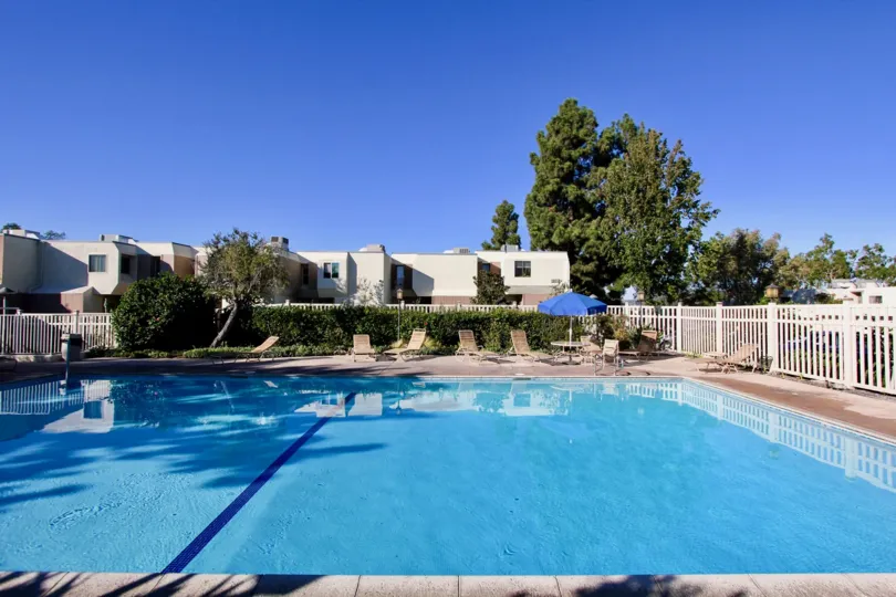 The large pool in Cerro De Alcala in Mission Valley, California is where residences come to unwind.