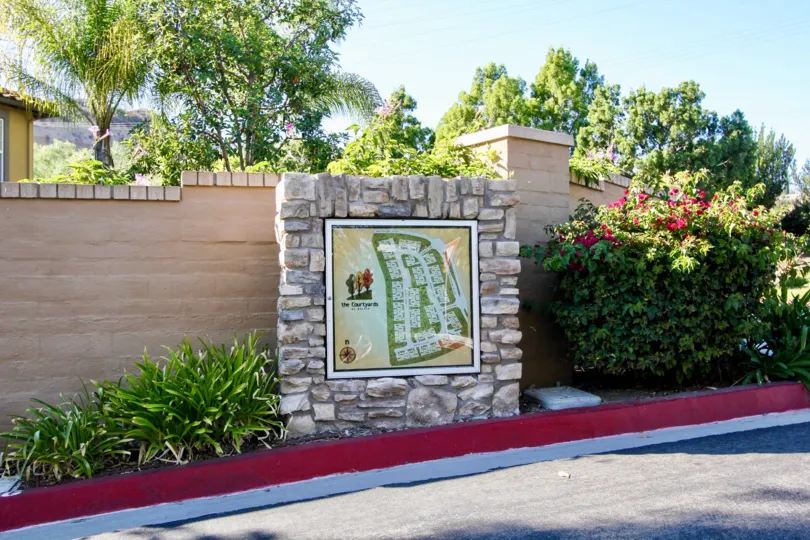 Map located in Courtyards at Escala in Mission Valley, California