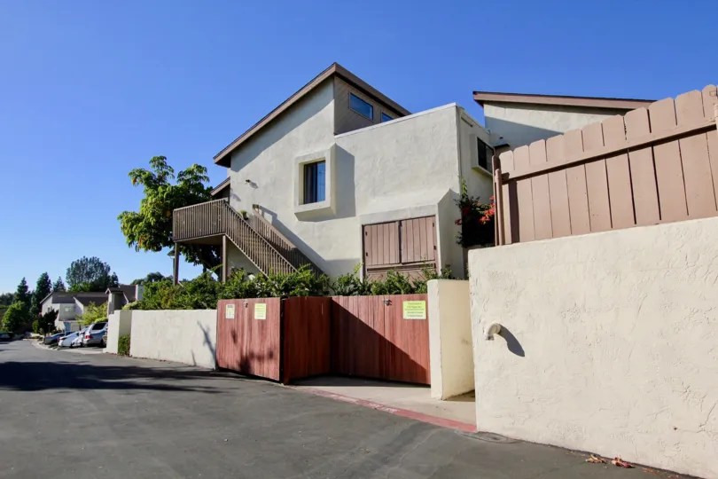 Friars Mission ,Mission Valley, California, blue sky,stairs