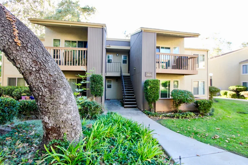 Friars Pointe, Mission Valley, California, two story, grass