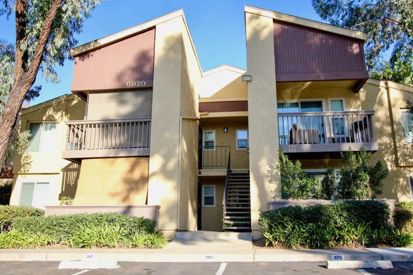 Picture of the font of one of the buildings at Friars Pointe in Mission Valley, California