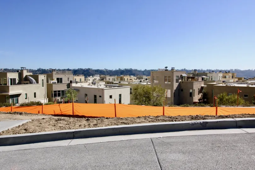 : Lucent Lofts  Mission Valley  ,California,blue sky,grey road