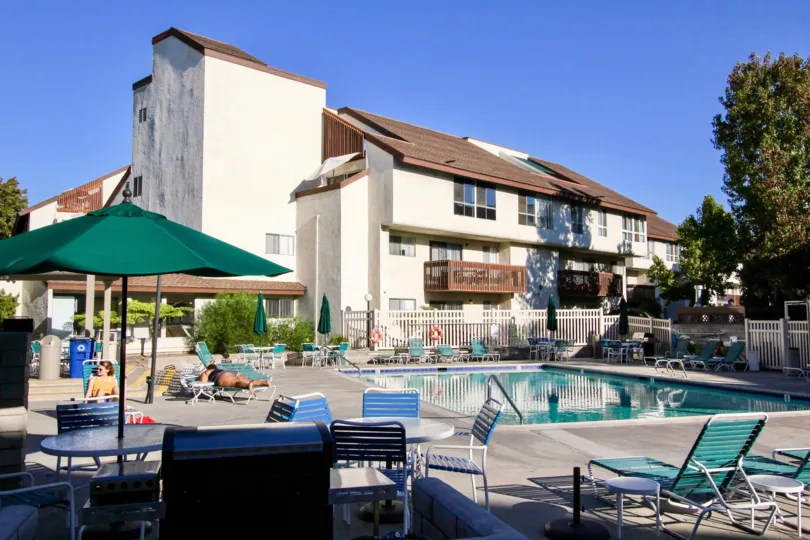 Mission Verde , Mission Valley  , California, blue sky,brown roof