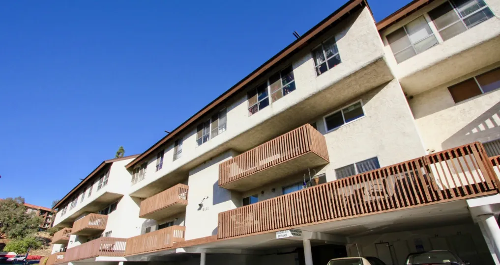 Mission Verde Community Mission Valley California balcony apartments with covered parking underneath