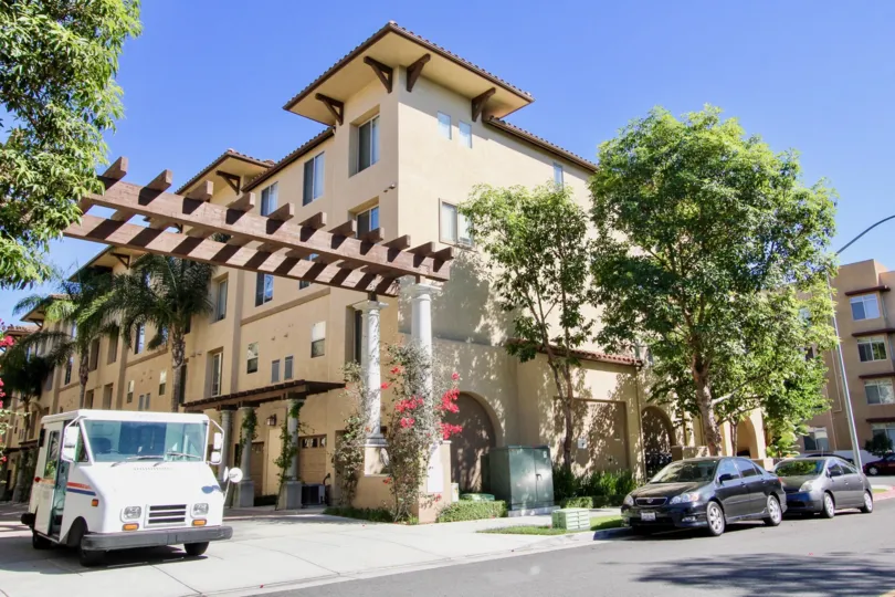 Mission Walk , Mission Valley , California,blue sky,cars
