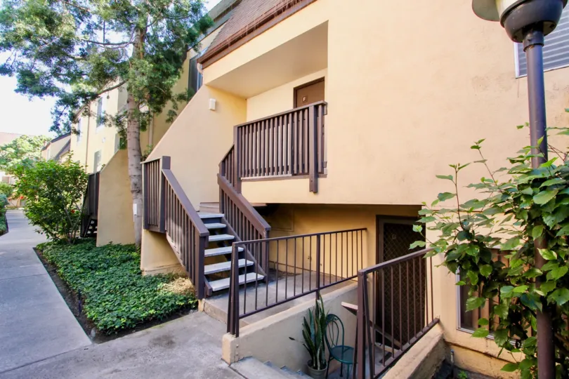 Park Villas North in Mission Valley Front Entrance with Lovely Paved Paths
