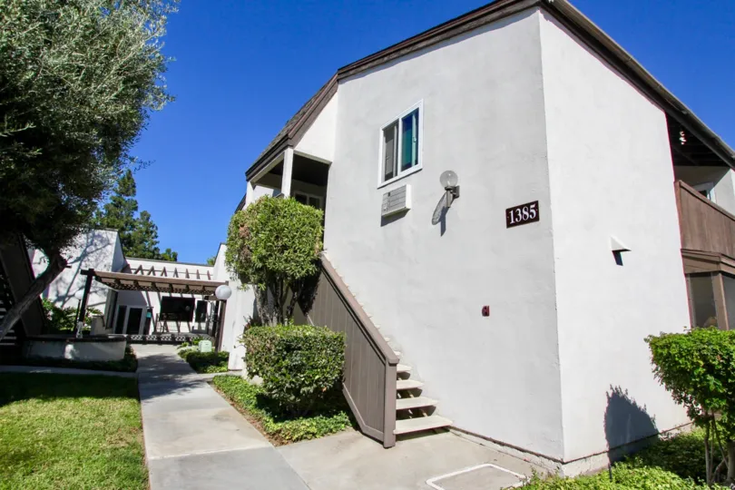 Park Villas South ,Mission Valley ,California, white building,pathway