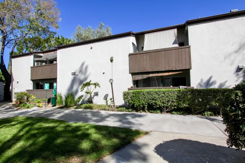 Park Villas South  , Mission Valley  , California, brown balcony, shadows