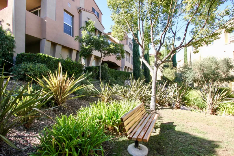 Terraces at Escala,Mission Valley, California,park bench,tree