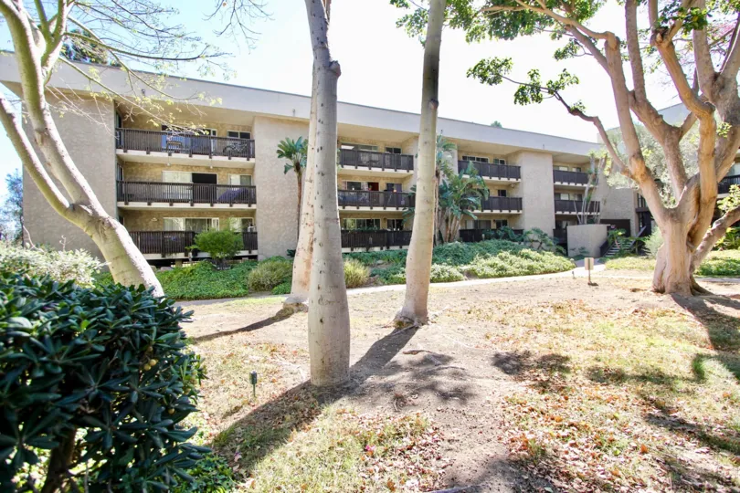 Warm sunshine at the bluffs community at Mission Valley in California
