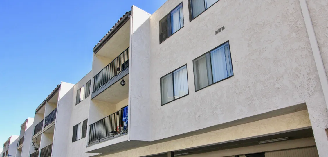The close view of beautiful housing complex in the Franciscan community