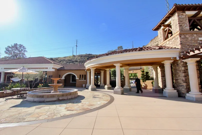 Verandas at Escala , Mission Valley,  .California,blue sky,stone building