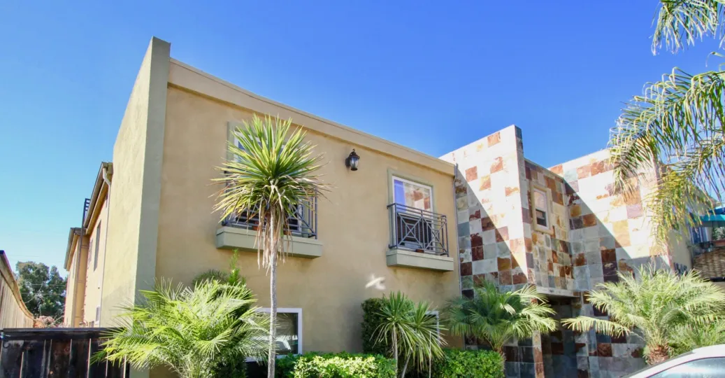 In front of the Alante community in Normal Heights, California.