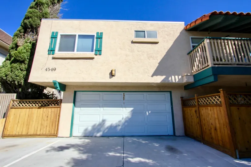 A single-garage house in Bancroft Normal Heights community, Normal Heights, CA.