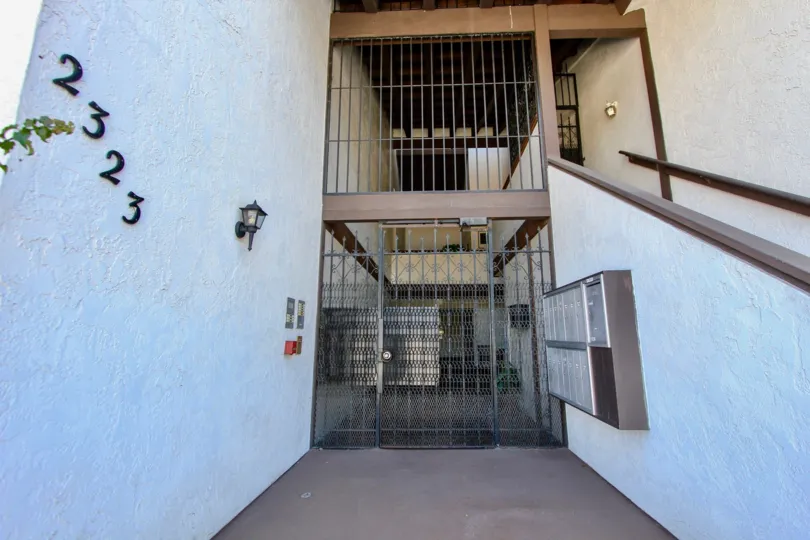 2323 Casa monterey in normal heights california, gated front entrance