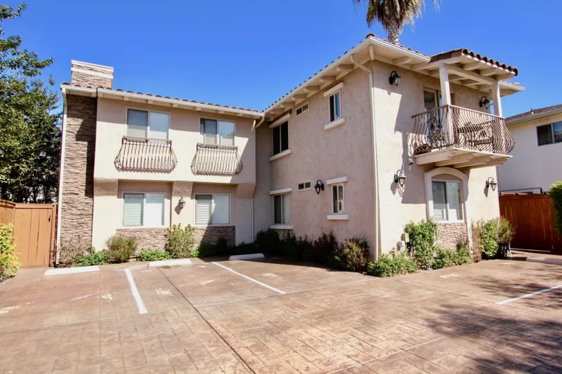 A bright view of Collier Court in Normal Heights, California.